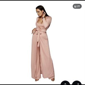 Four piece sleepwear set pink